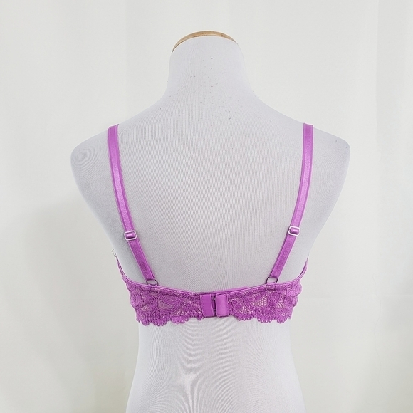 Montelle Romance a Paris Keyhole Balconnet Bra fuchsia purple NEW - Picture 3 of 7